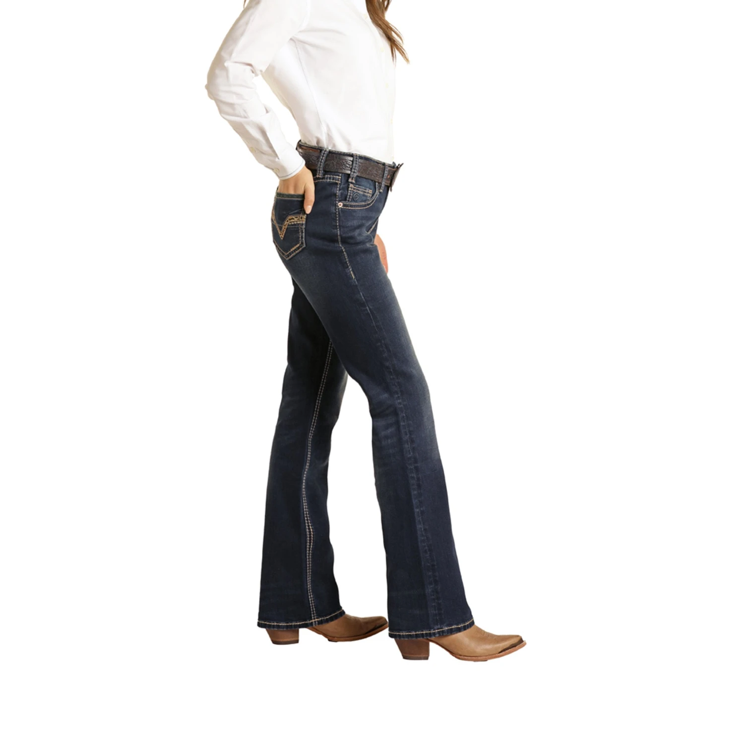 Ladies Cheetah Pocket Riding Jean 3 Ladies Cheetah Pocket Riding Jean - Image 3