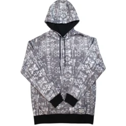 Hooey Men's Mesa Grey And White Hoody