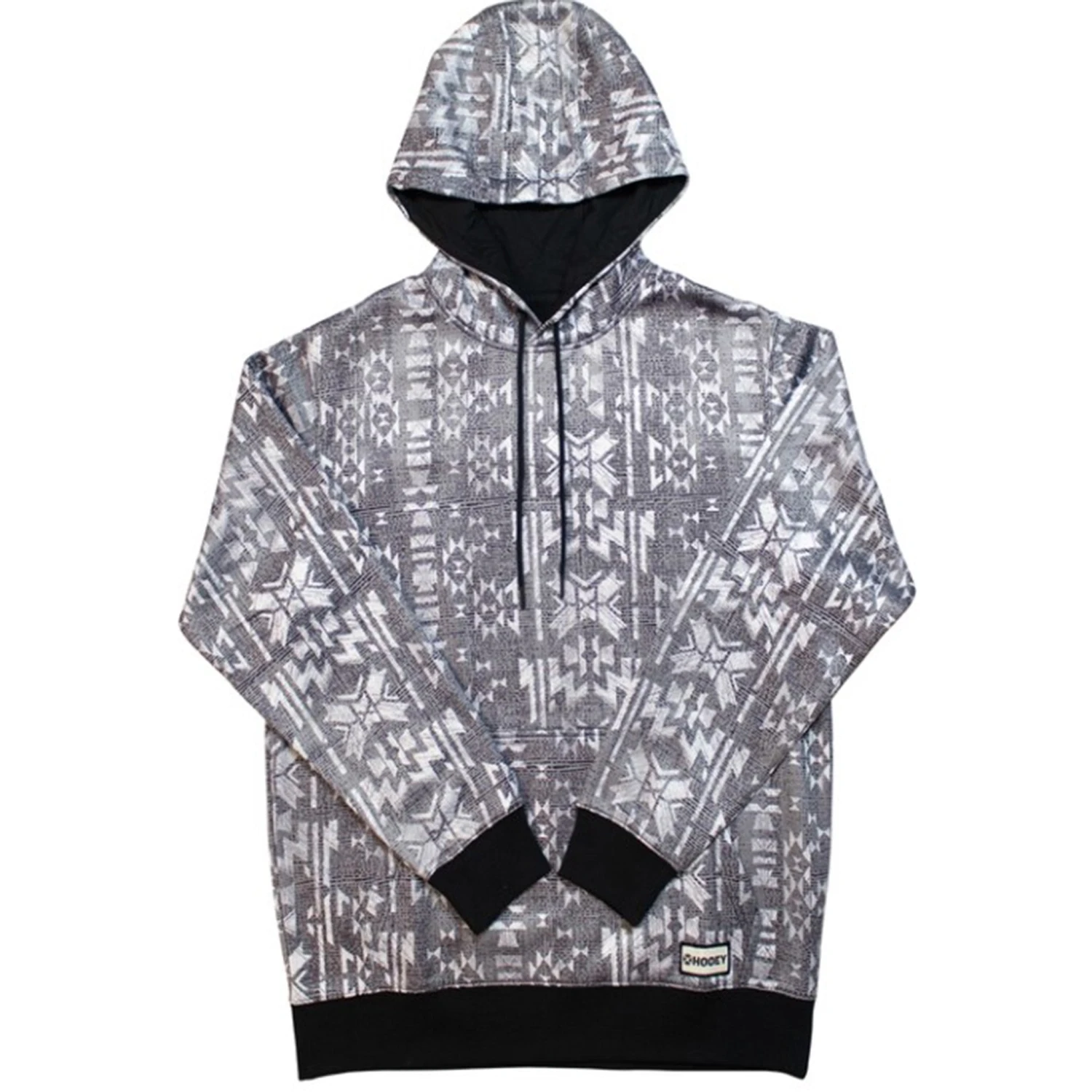 Hooey Men's Mesa Grey And White Hoody 1 Hooey Men's Mesa Grey And White Hoody
