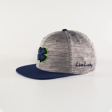 Black Clover Heather Grey/Navy Cap With Navy Clover/Neon Trim 2 Black Clover Heather Grey/Navy Cap With Navy Clover/Neon Trim - Image 2