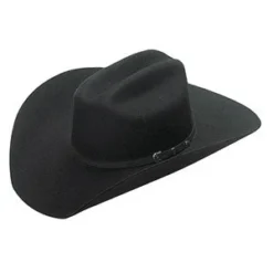 Black 2X Santa Fe Felt Hat