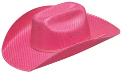 Kids Hot Pink Straw Hat