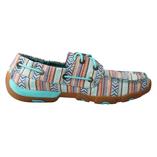 Twisted X Women's Multi Colored Turquoise Driving Moc 4 Twisted X Women's Multi Colored Turquoise Driving Moc - Image 4