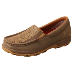 Women's Twisted X Brown Tool Cell Slip-On