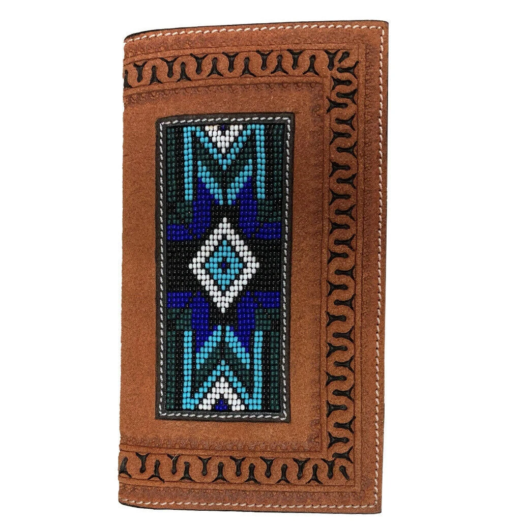 Twisted X Checkbook Cover With Beading 1 Twisted X Checkbook Cover With Beading