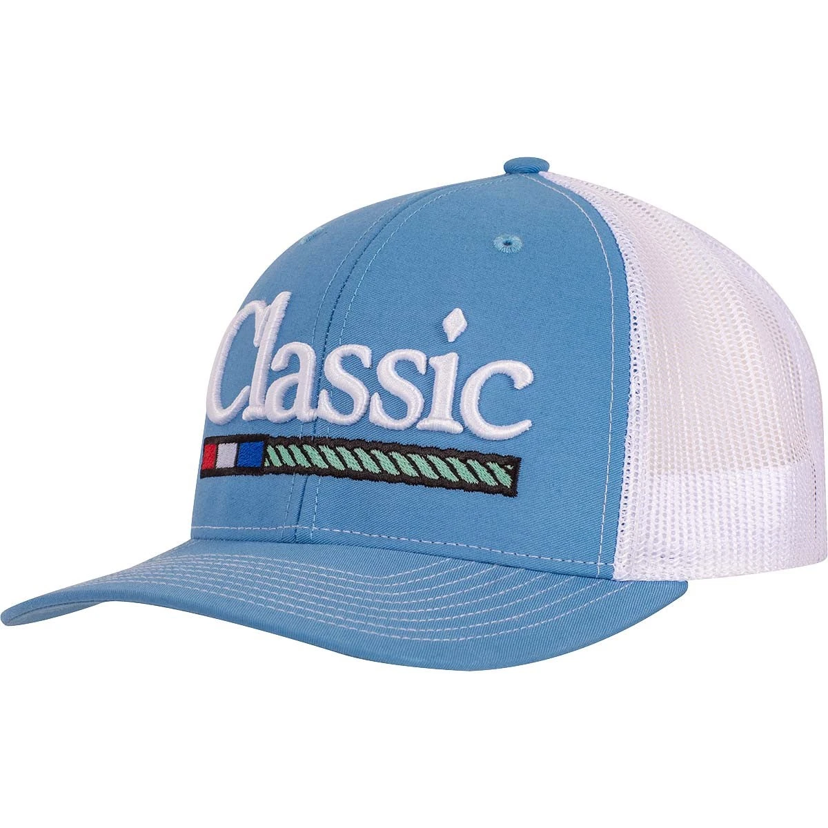 Classic Equine Classic Rope Company Blue And White Large Logo Cap 1 Classic Equine Classic Rope Company Blue And White Large Logo Cap
