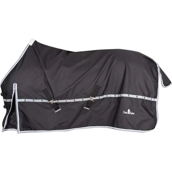 Classic Equine Black Windbreaker Turnout Sheet 1 Classic Equine Black Windbreaker Turnout Sheet