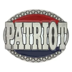 Montana Silversmiths Red, White And Blue Patriot Buckle
