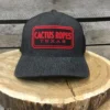 HOOey Cactus Ropes Black And Red Flexfit Cap