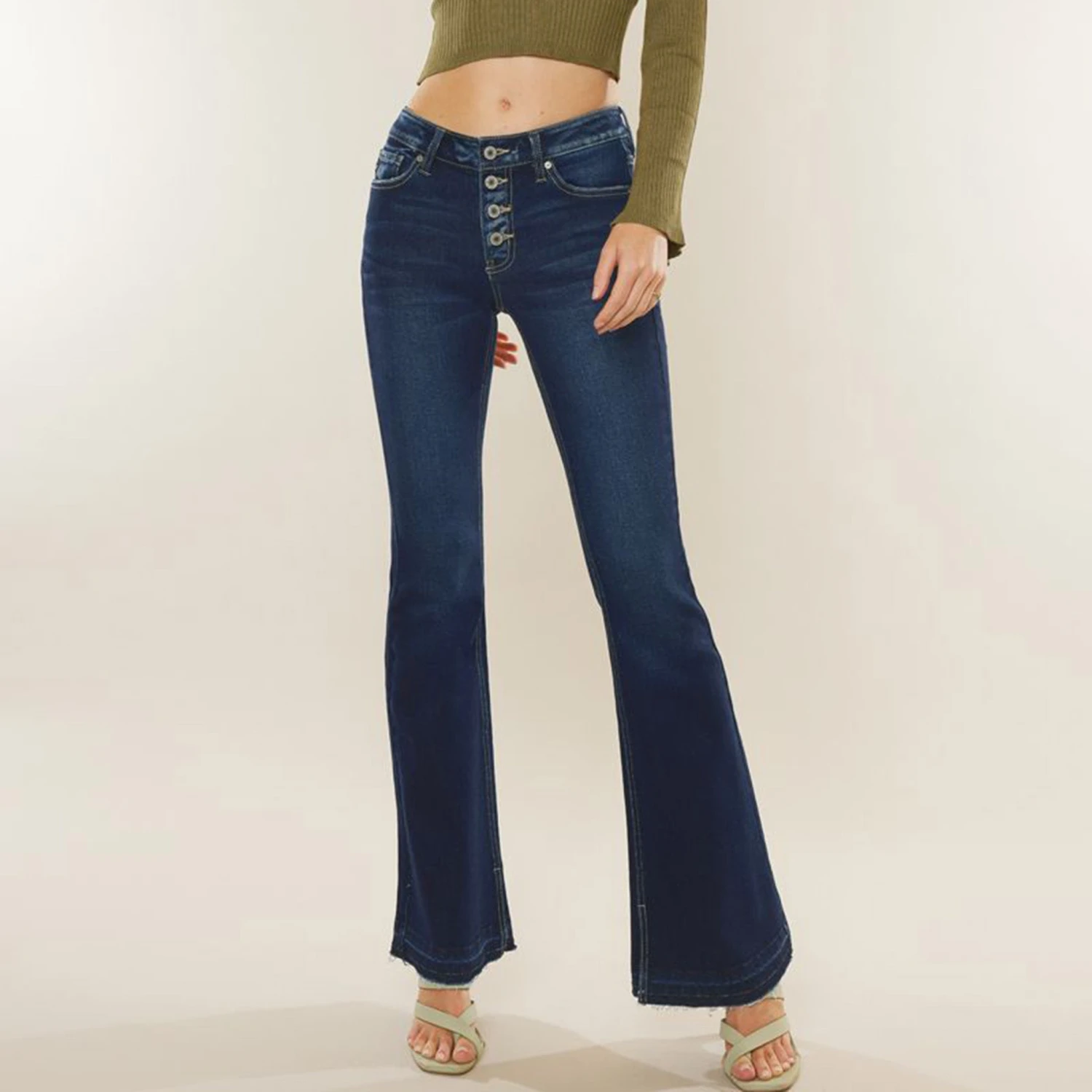 Kancan Lurice Mid Rise Flare 1 Kancan Lurice Mid Rise Flare