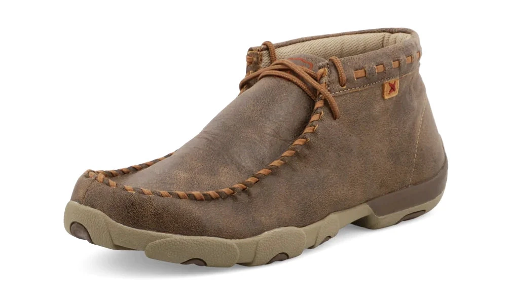 Twisted X Men's Chukka Driving Moc Taupe Twist 1 Twisted X Men's Chukka Driving Moc Taupe Twist