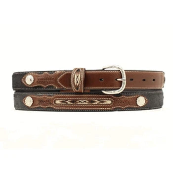 Nocona Boy's Fabric Inset Belt 1 Nocona Boy's Fabric Inset Belt