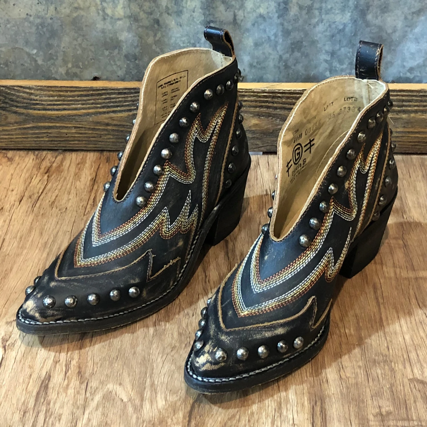 Circle G Distressed Studded Bootie 1 Circle G Distressed Studded Bootie