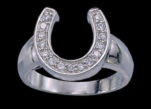 Montana Silversmiths Cubic Zirconia Horseshoe Ring Size 9 1 Montana Silversmiths Cubic Zirconia Horseshoe Ring Size 9