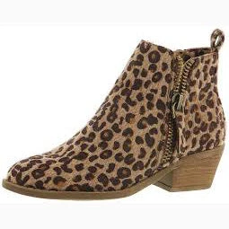 Women's Leopard Hide Shortie Boot 1 Women's Leopard Hide Shortie Boot